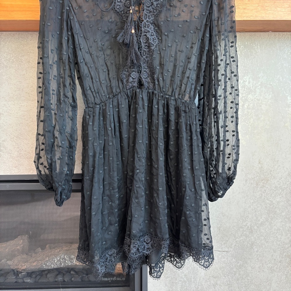 ZIMMERMANN Oleander Lattice Romper, Size 2 - Picture 8 of 16